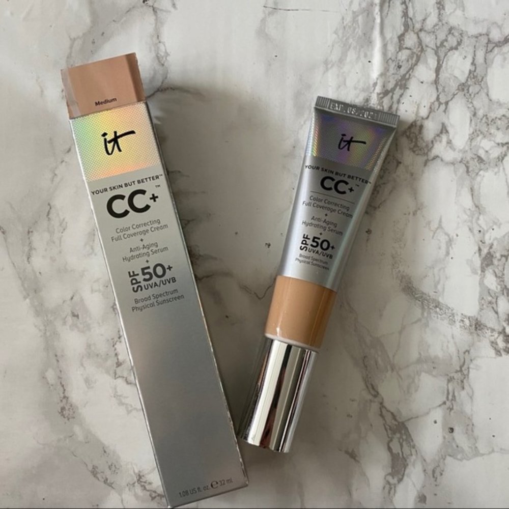 it cosmetics cc+full coverage cream shade: medium